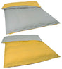 Bettbezug Doubleface ca. 135x200 cm zitronen-gelb/stein-grau 100% Leinen beties "Leinen"
