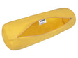 Nackenrollen Bezug ca. 15x40 cm zitronen-gelb 100% Leinen beties "Leinen"