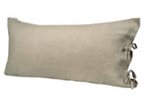 Kissenbezug ca. 40x80 cm leinen-taupe 100% Leinen beties "Leinen"