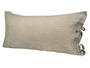 Kissenbezug ca. 40x80 cm leinen-taupe 100% Leinen beties "Leinen"