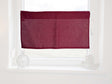Scheibengardine ca. 85x45 cm merlot-rot 100% Leinen beties "Leinen"