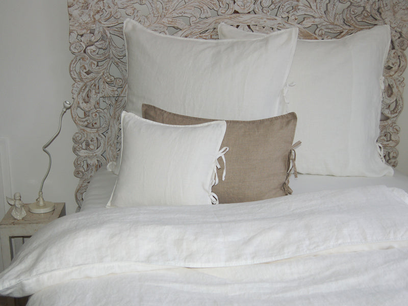 Taie d'oreiller env. 40x40 cm 100% lin beties "lin"