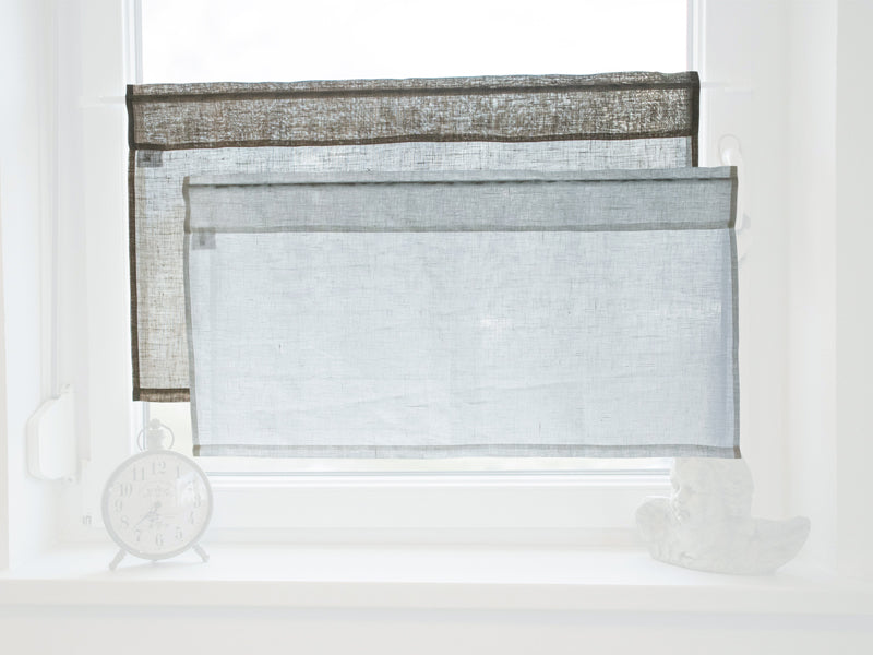 Rideau à panneaux env. 85x45 cm 100% lin beties "lin"