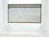 Scheibengardine ca. 85x45 cm 100% Leinen beties "Leinen"