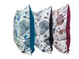 Housse de coussin env. 50x50 cm mosaïque de marbre/béton beties "LoftHaus"