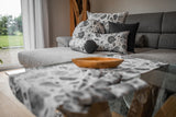 Housse de coussin env. 40x40 cm mosaïque de marbre/béton beties "LoftHaus"