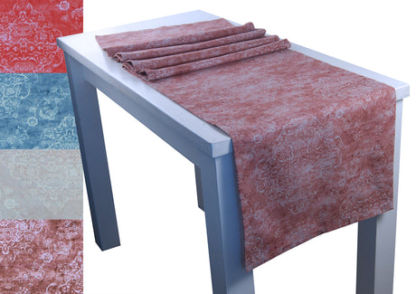 XL Tischläufer ca. 40x220 cm Ornament-Druck beties "Ritual"