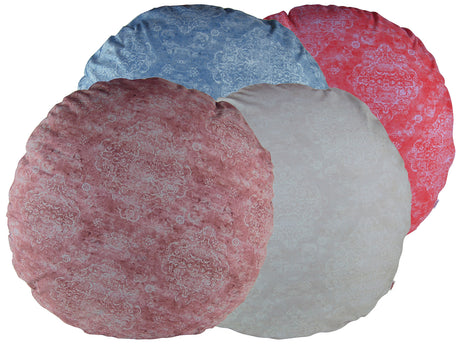 Kissenhülle rund ca. 80 cm Ø Ornament-Druck beties "Ritual"