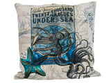 Kissenhülle ca. 40x40 cm Octopus Maritim beties"Nautic-Meerestiere"