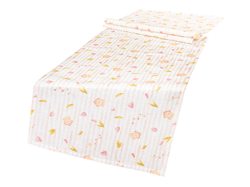 Chemin de table env. 40x145 cm nichoir beties "Beep"