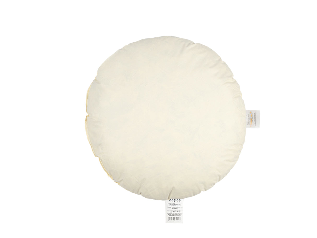 Federkissen rund ca. 50 cm Ø waschbar Bezug Baumwolle beties "Publik"
