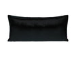 Kissenhülle 30x70 cm Samt mit Jeans-Doppelnaht in schwarz – beties Samt&Sonders