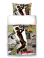 Jugend Bettwäsche-Set ca. 155x220 cm „Graffiti Streetball“ coole beties Garnitur