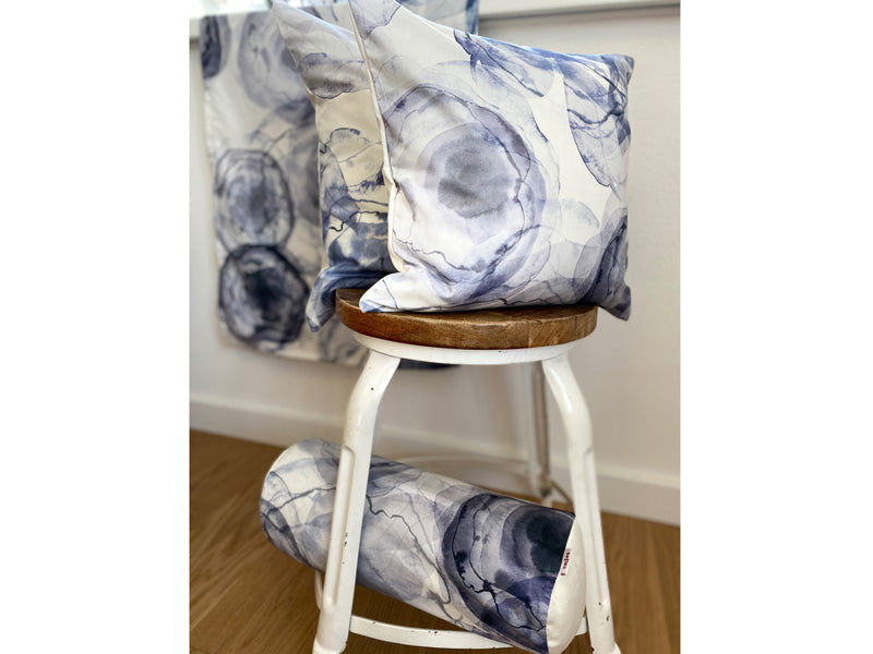 Housse de coussin env. 50x50 cm encre beties "Ink-Bloom"