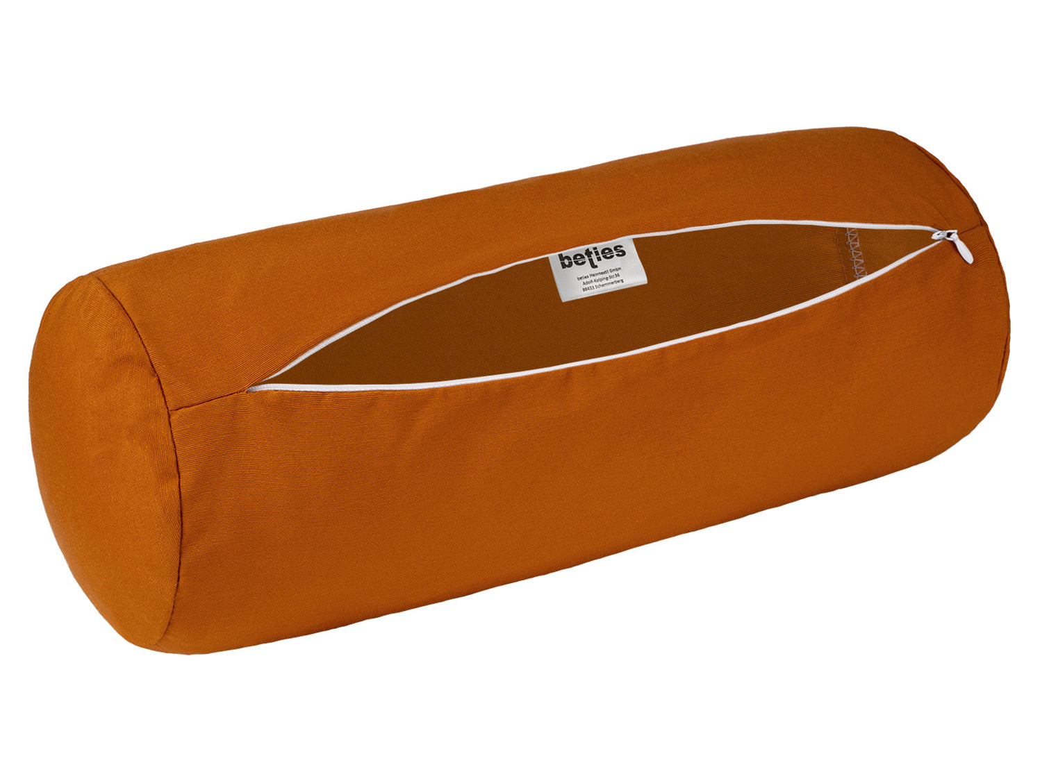 Nackenrollen Hülle ca. 15x40 cm sanddorn-orange beties "Wunschton"