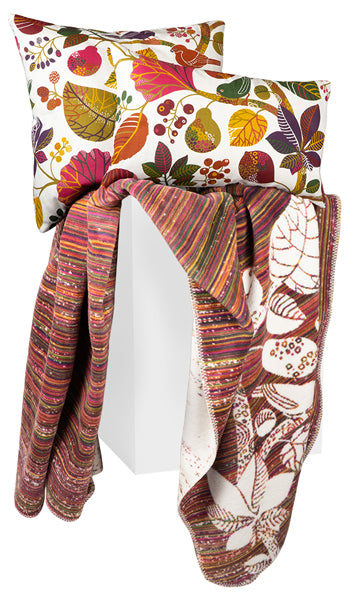 Couverture réversible couverture chaude mélange de coton env. 150x200 cm "Magic Forest" beties