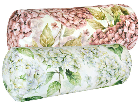 Hülle für Nackenrollen ca. 15x40 cm aus 100% Baumwolle - Hortensie beties "Landlust"