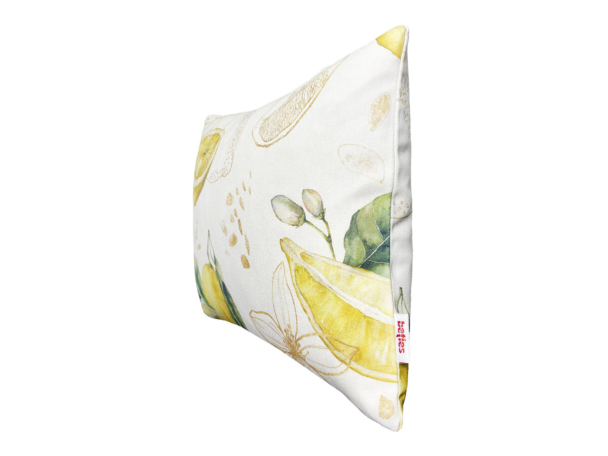 Hochwertige Kissenhülle ca. 25x35 cm aus 100% Baumwolle – Zitronen-Design aus der beties "Italy Collection"