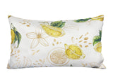 Hochwertige Kissenhülle ca. 30x50 cm aus 100% Baumwolle – Zitronen-Design aus der beties "Italy Collection"