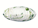 Mediterrane runde Kissenhülle ca. 40 cm Ø aus 100% Baumwolle - Oliven Design aus der beties "Italy Collection"