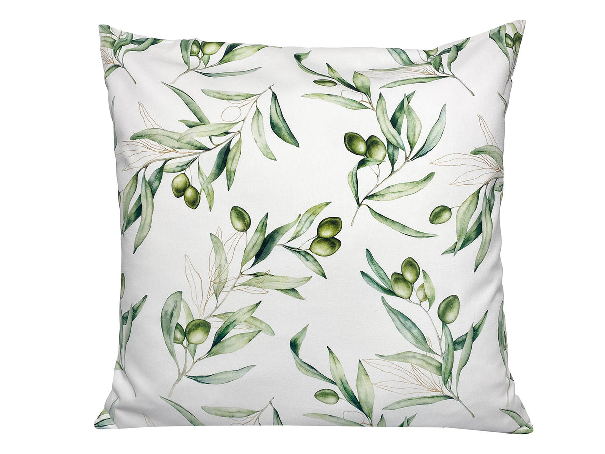 Mediterrane Kissenhülle ca. 60x60 cm aus 100% Baumwolle - Oliven Design aus der beties "Italy Collection"