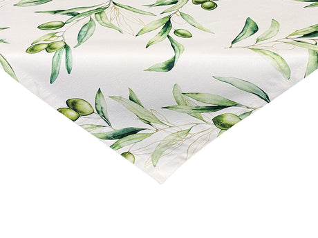 Mediterrane Mitteldecke aus 100% Baumwolle - Oliven Design aus der beties "Italy Collection"