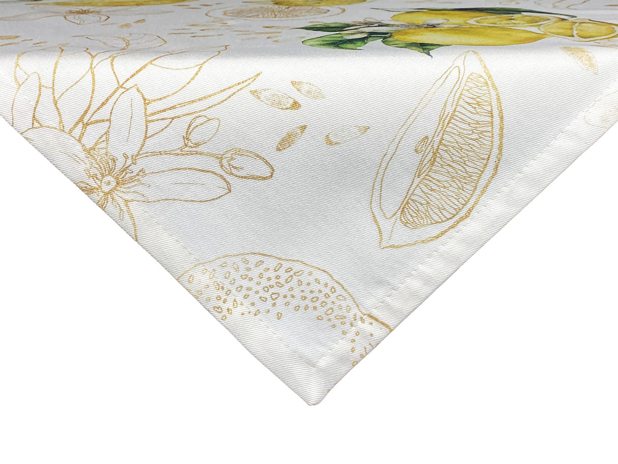 Mitteldecke ca. 80x80 cm 100% Baumwolle Zitrone beties "Italy Collection"