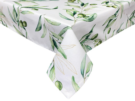 Mediterrane Tischdecke 130x220 cm aus 100% Baumwolle - Oliven Design aus der beties "Italy Collection"