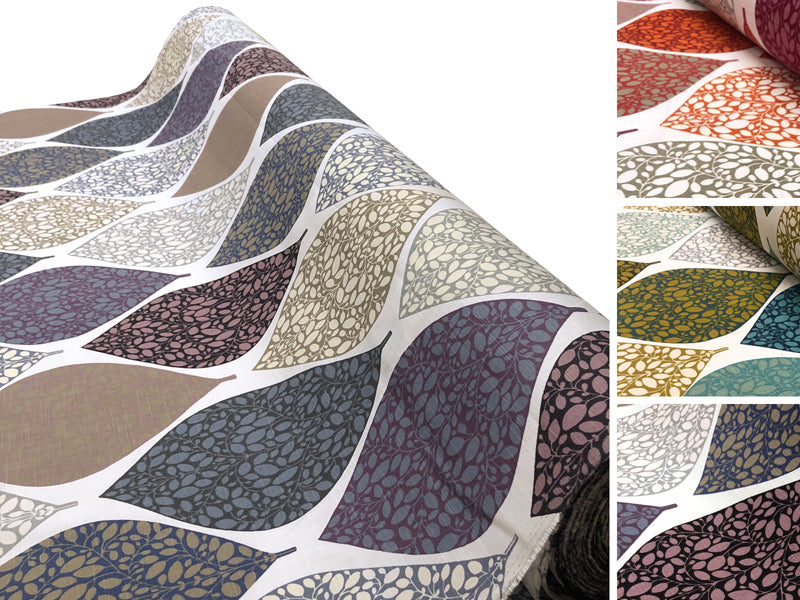 Tissu vendu au mètre coton demi panama avec sloops largeur env. 140 cm beties "Momente"