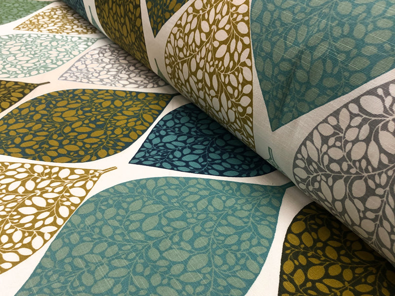 Tissu vendu au mètre coton demi panama avec sloops largeur env. 140 cm beties "Momente"