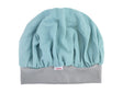  beties Musselin Bonnet Haarhaube Mineral Blau – 100% Bio-Baumwolle Musselin 