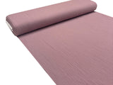 Musselin Stoffrolle in rosa-mauve.
