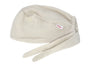  beties Musselin Schlafmütze OP-Haube – Mandelbeige – liegend – 100% Musselin 