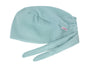  beties Musselin Schlafmütze OP-Haube – Mineralblau liegend – 100% Musselin 