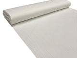 Musselin Stoffrolle in weiss.