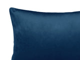 Nahaufnahme eines Samt&Sonders Kissenbezug in der Farbe admiral-blau.
