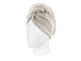 Haarturban 25x70 cm aus Leinen-Frottee mit Knopf | SAVU