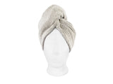 Haarturban 25x70 cm aus Leinen-Frottee mit Knopf | SAVU