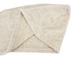 Haarturban 25x70 cm aus Leinen-Frottee mit Knopf | SAVU