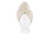 Haarturban 25x70 cm aus Leinen-Frottee mit Knopf | SAVU