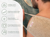 Leinen-Kosmetikpad Ø12 cm – Peeling-Frottee & Massage | SAVU