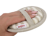 Leinen-Kosmetikpad Ø12 cm – Peeling-Frottee & Massage | SAVU