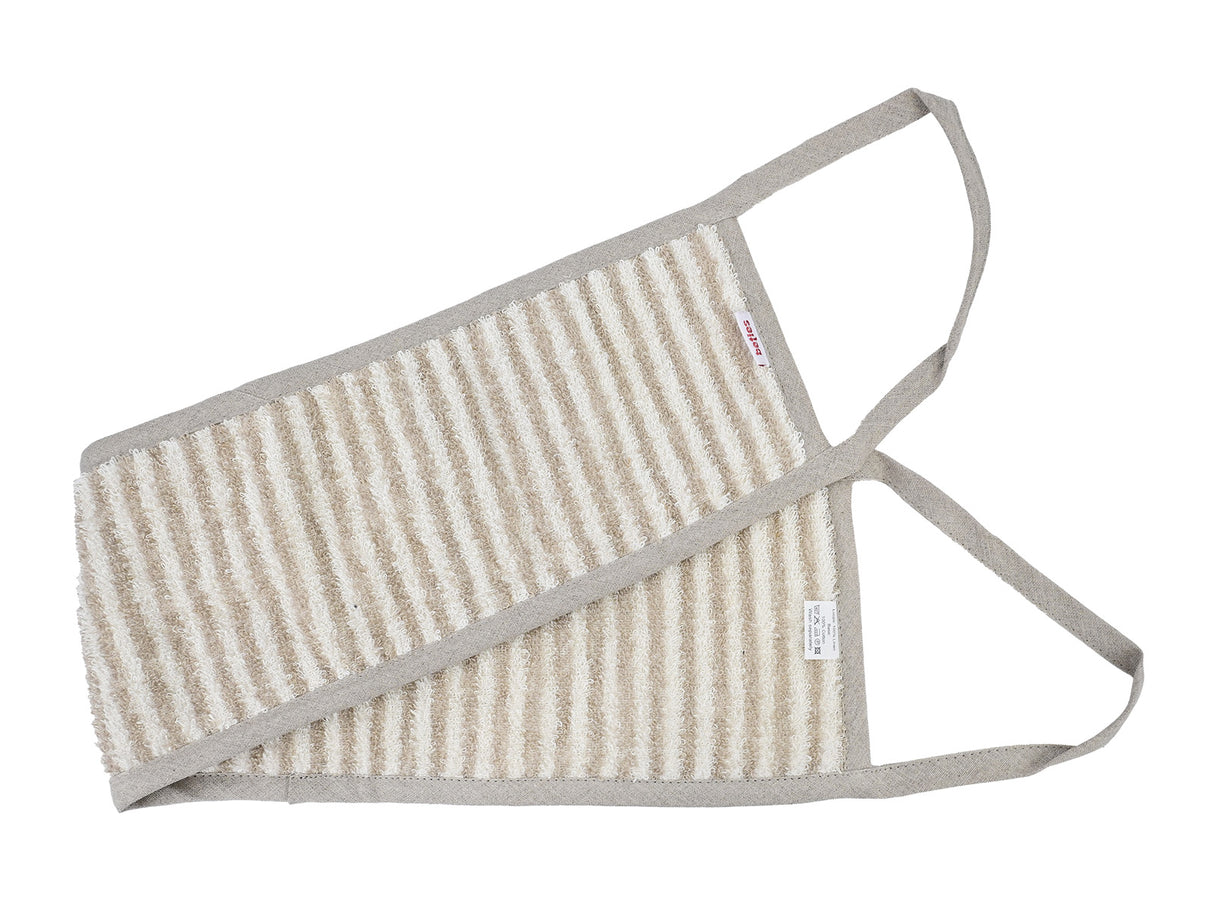 Leinen-Rückenwaschband 15x70 cm – Peeling-Frottee | SAVU