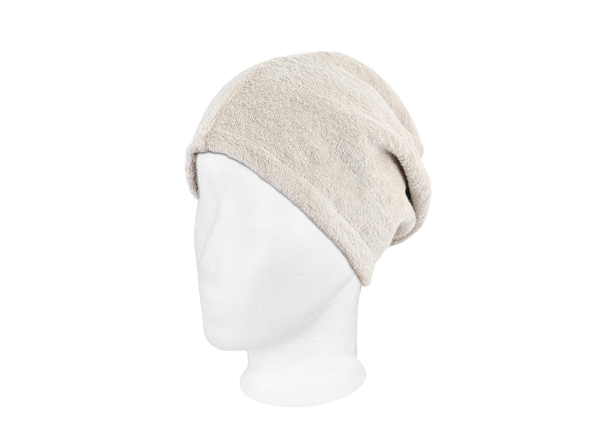 Sauna Beanie aus Leinen-Frottee – weicher One Size Saunahut | SAVU