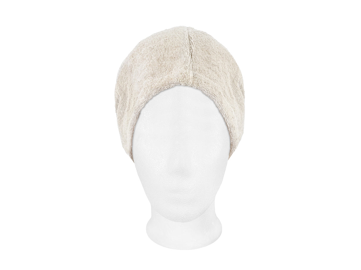 Sauna Beanie aus Leinen-Frottee – weicher One Size Saunahut | SAVU