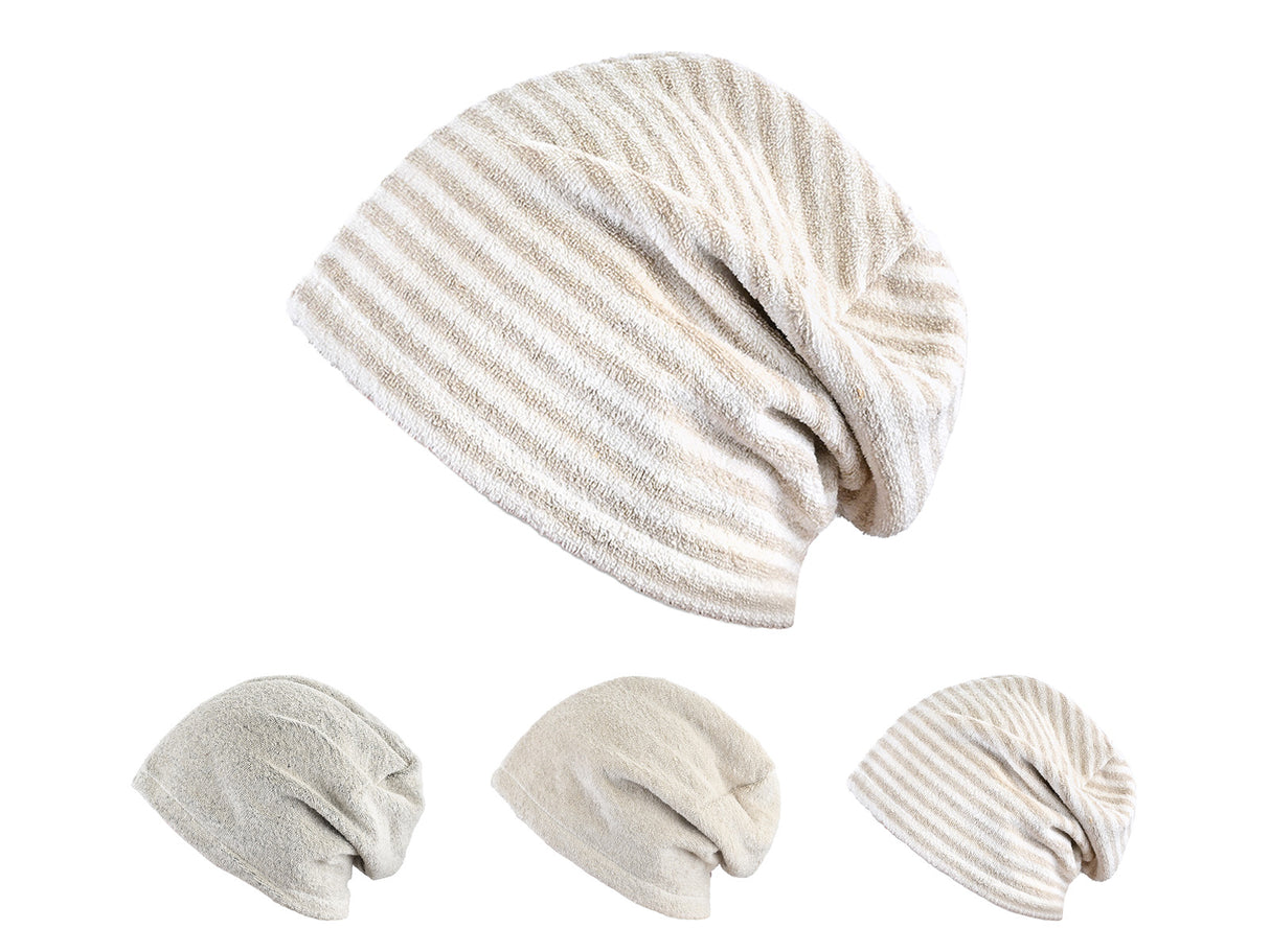 Sauna Beanie aus Leinen-Frottee – weicher One Size Saunahut | SAVU