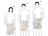 Sauna-Kilt 50x140 cm aus Leinen-Frottee mit Tasche | SAVU