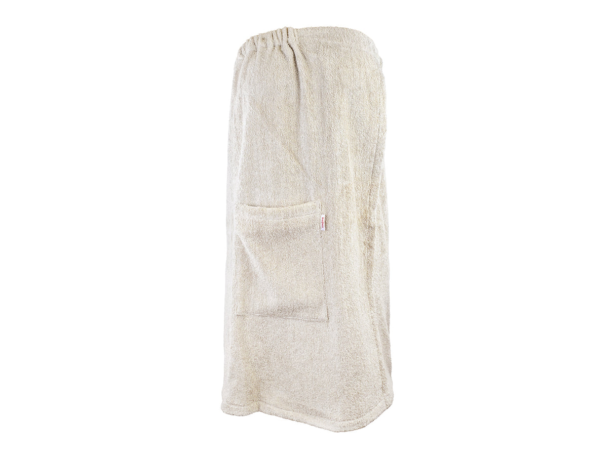Sauna-Kilt 70x140 cm aus Leinen-Frottee mit Tasche | SAVU