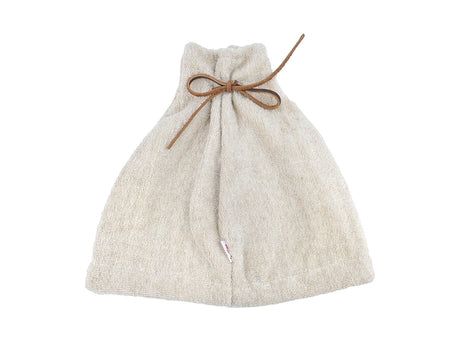 Saunahut Kamin aus Leinen-Frottee mit Lederband – One Size | SAVU