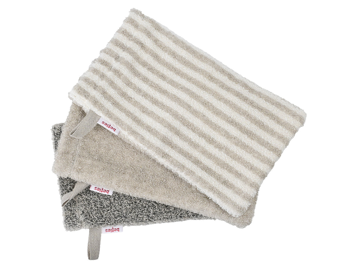 Leinen-Waschhandschuh 14x25 cm – Peeling-Frottee | SAVU